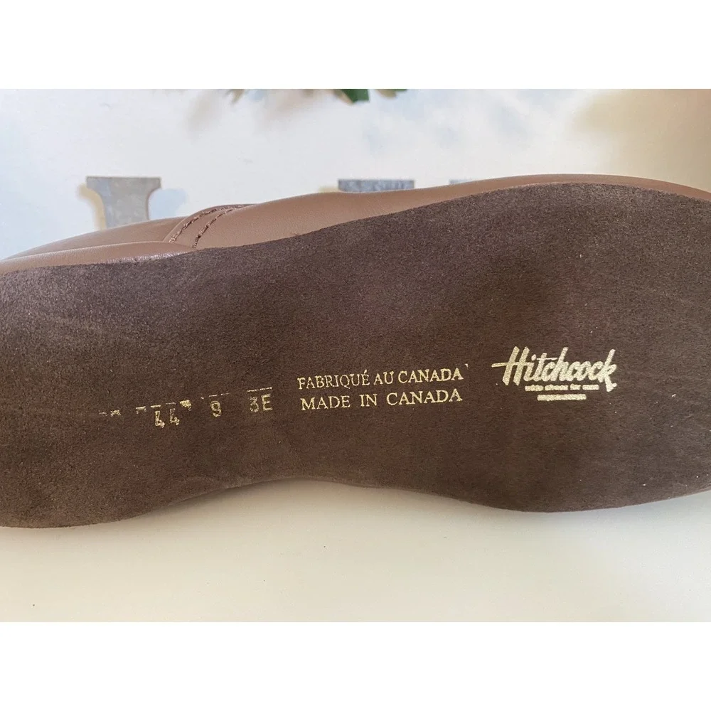 Hitchcock Brown Moosehide Slipper Style #: 4942BR Size‎ 9 Made in Canada NWOB